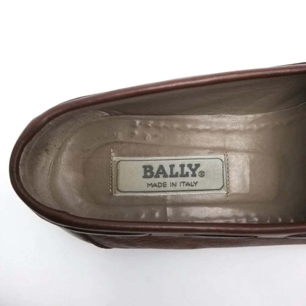 Bally Kiltie Tassel Loafers Slip On Driving Shoes Brown Leather Preppy Old Money